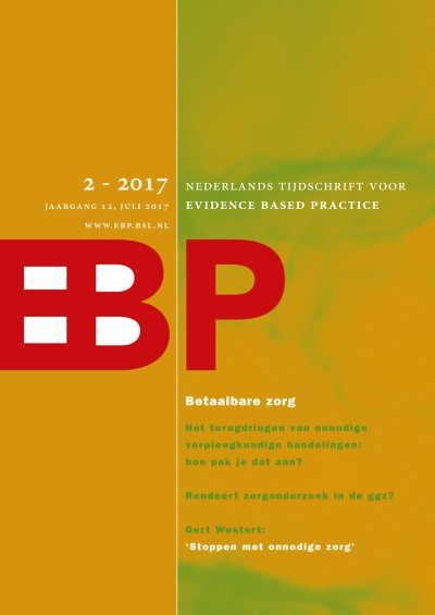 Nederlands Tijdschrift voor Evidence Based Practice 2/2017