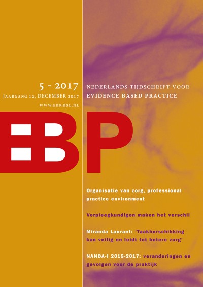 Nederlands Tijdschrift voor Evidence Based Practice 5/2017