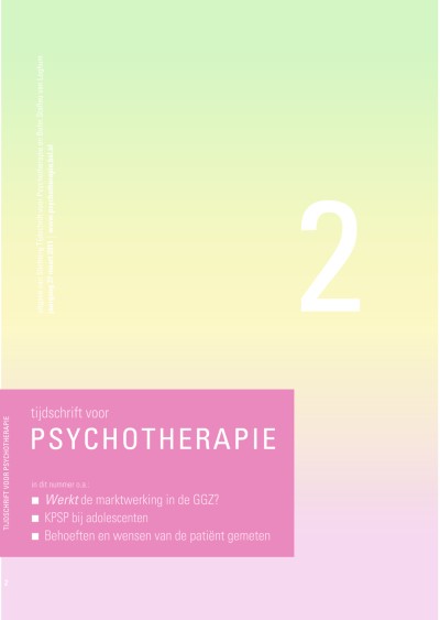 Tijdschrift voor Psychotherapie 2/2011