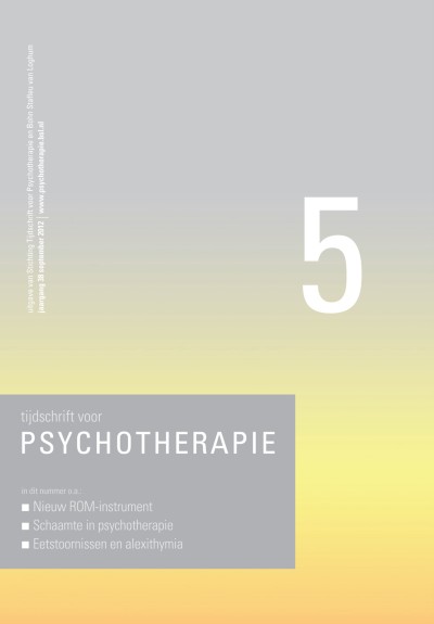 Tijdschrift voor Psychotherapie 5/2012