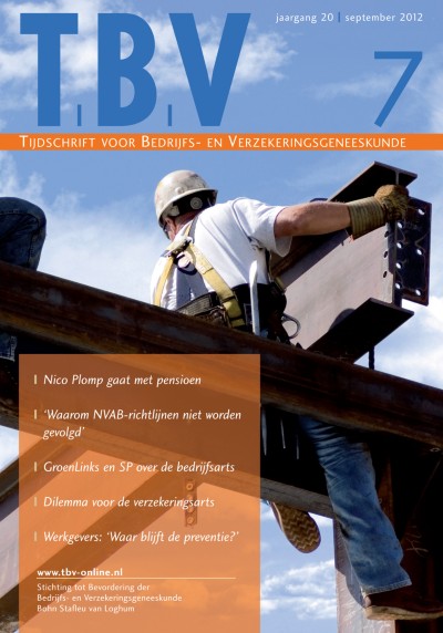 TBV – Tijdschrift voor Bedrijfs- en Verzekeringsgeneeskunde 7/2012