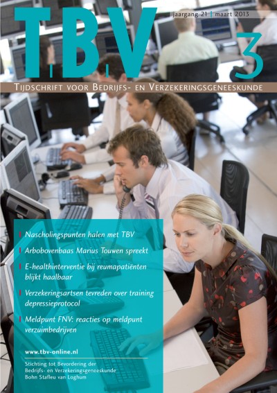 TBV – Tijdschrift voor Bedrijfs- en Verzekeringsgeneeskunde 3/2013