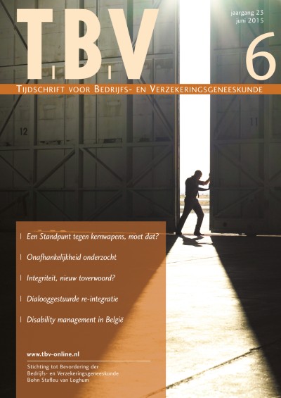 TBV – Tijdschrift voor Bedrijfs- en Verzekeringsgeneeskunde 6/2015