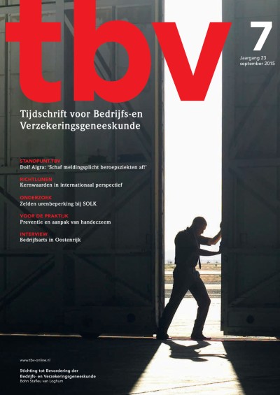 TBV – Tijdschrift voor Bedrijfs- en Verzekeringsgeneeskunde 7/2015