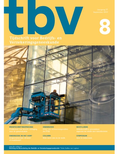 TBV – Tijdschrift voor Bedrijfs- en Verzekeringsgeneeskunde 8/2019