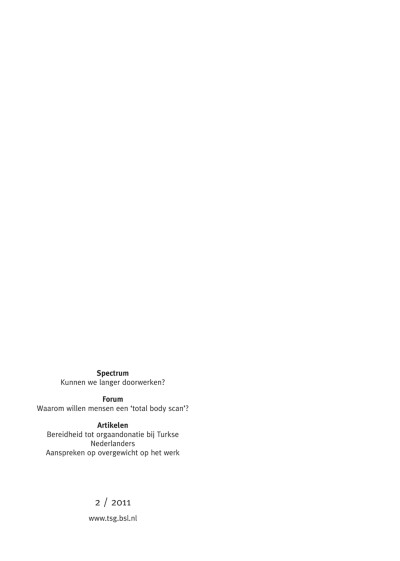 Tijdschrift voor gezondheidswetenschappen 2/2011