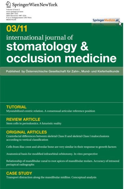 international journal of stomatology & occlusion medicine 3/2011