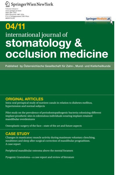 international journal of stomatology & occlusion medicine 4/2011