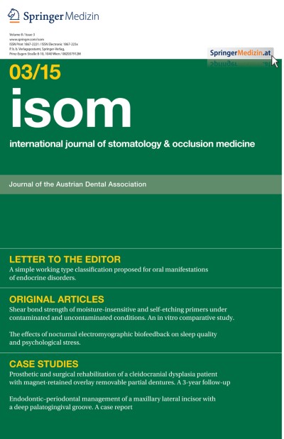 international journal of stomatology & occlusion medicine 3/2015