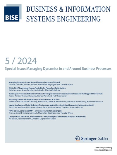 Link to Journal Business & Information Systems Engineering