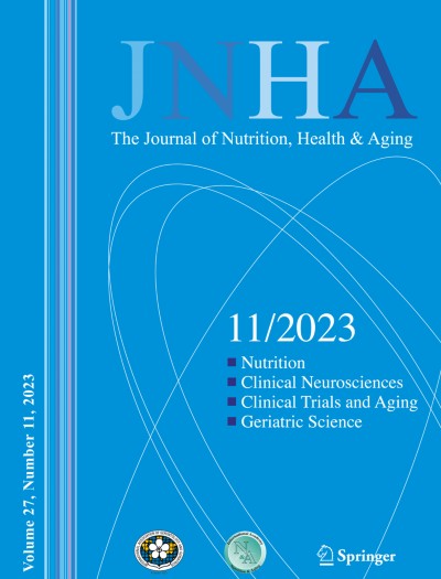 Nutrition The journal of nutrition health aging springermedicine com