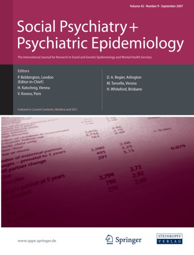 Social Psychiatry and Psychiatric Epidemiology 9/2007