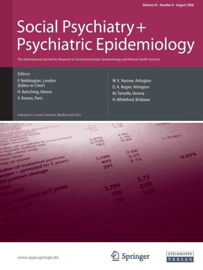 Social Psychiatry and Psychiatric Epidemiology 8/2008
