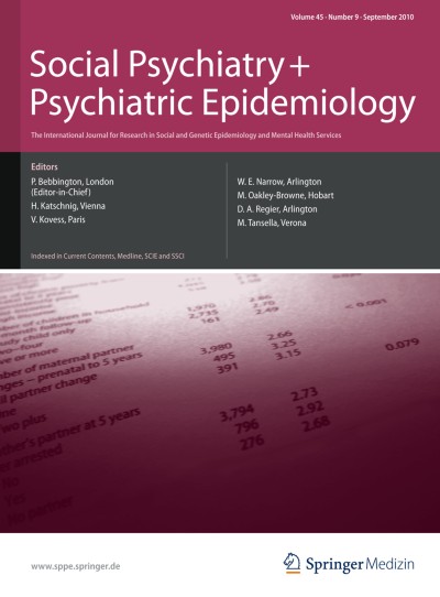 Social Psychiatry and Psychiatric Epidemiology 9/2010