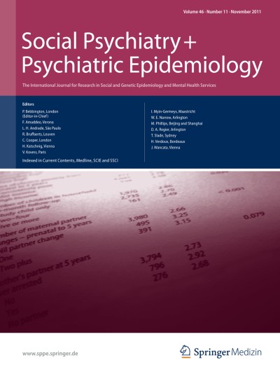 Social Psychiatry and Psychiatric Epidemiology 11/2011