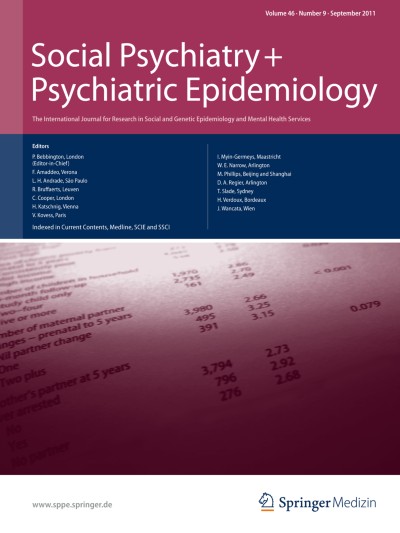 Social Psychiatry and Psychiatric Epidemiology 9/2011