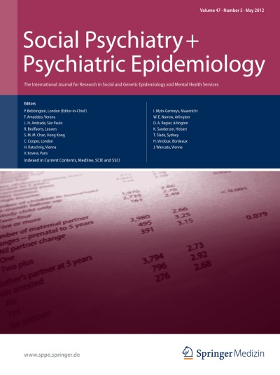 Social Psychiatry and Psychiatric Epidemiology 5/2012