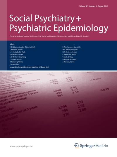 Social Psychiatry and Psychiatric Epidemiology 8/2012