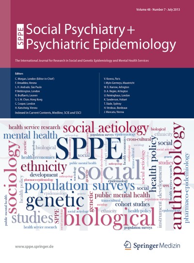 Social Psychiatry and Psychiatric Epidemiology 7/2013