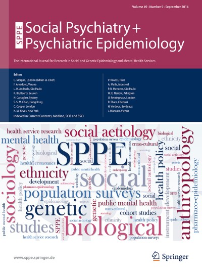 Social Psychiatry and Psychiatric Epidemiology 9/2014