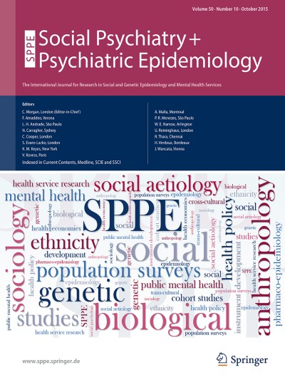 Social Psychiatry and Psychiatric Epidemiology 10/2015