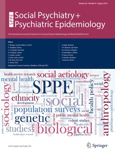 Social Psychiatry and Psychiatric Epidemiology 8/2015