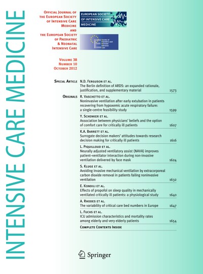 Intensive Care Medicine 10/2012