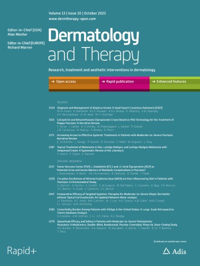 Dermatology and Therapy 10/2023