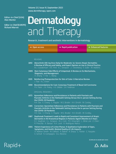 Dermatology and Therapy 9/2023