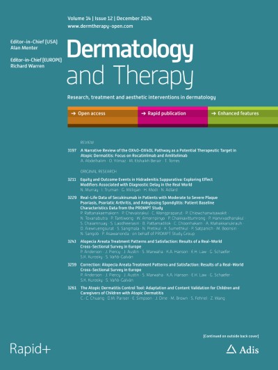 Dermatology and Therapy 12/2024