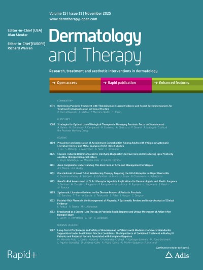 Link zu Zeitschrift Dermatology and Therapy