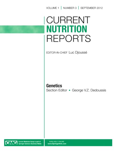 Current Nutrition Reports 3/2012