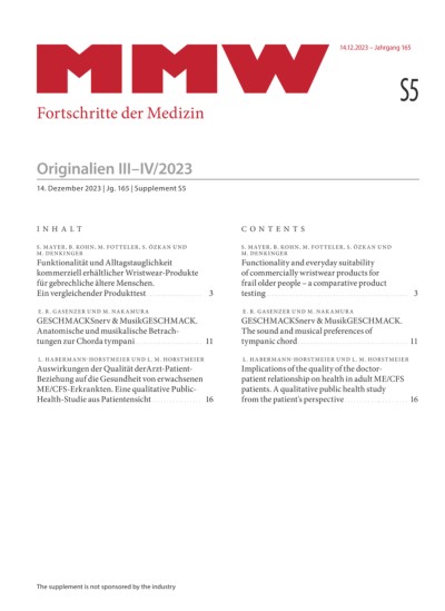 MMW - Fortschritte der Medizin 5/2023