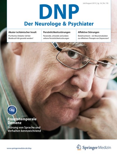 DNP - Der Neurologe und Psychiater 7-8/2015