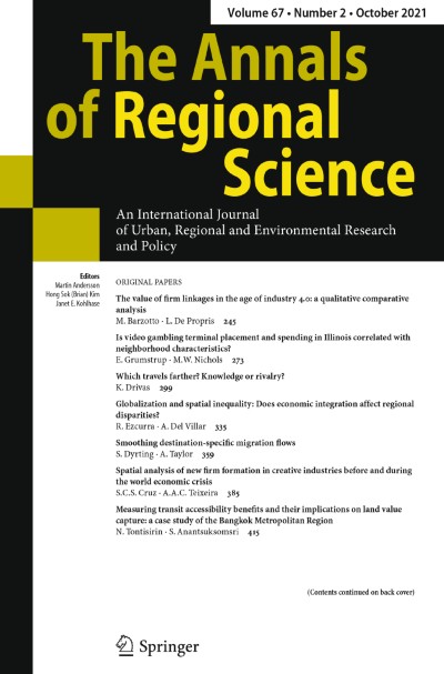 The Annals of Regional Science 2/2021