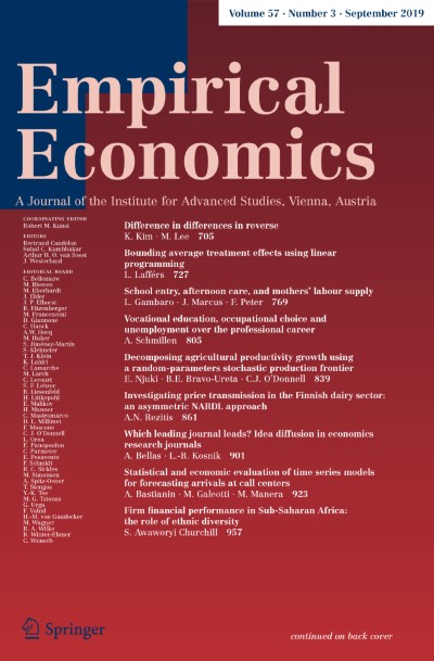 Empirical Economics 3/2019