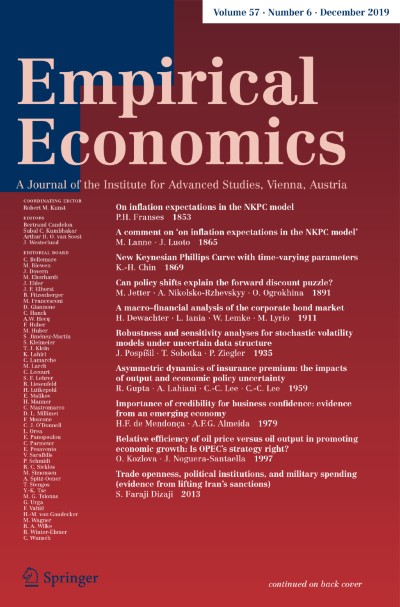 Empirical Economics 6/2019