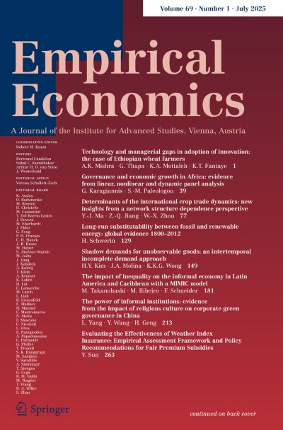 Empirical Economics 1/2025