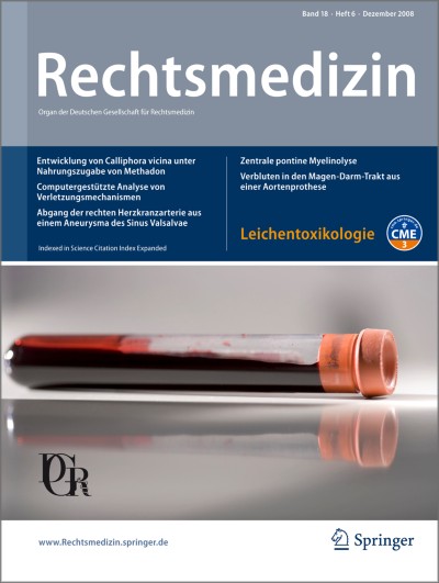 Rechtsmedizin 6/2008