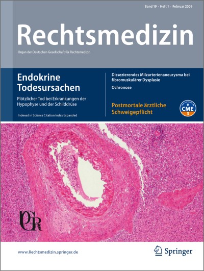 Rechtsmedizin 1/2009