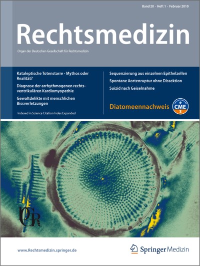 Link zu Zeitschrift Rechtsmedizin