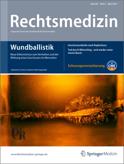 Link zu Zeitschrift Rechtsmedizin