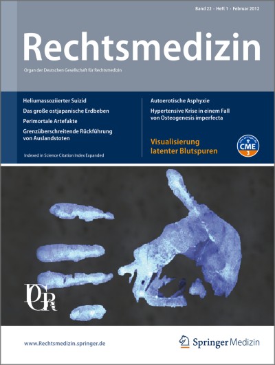 Rechtsmedizin 1/2012