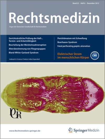 Rechtsmedizin 6/2012