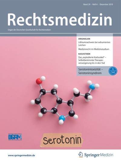 Rechtsmedizin 6/2019