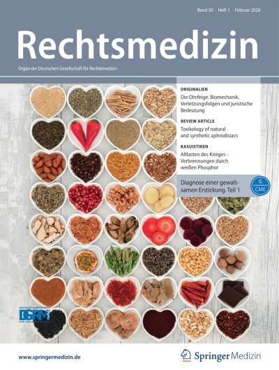 Rechtsmedizin 1/2020