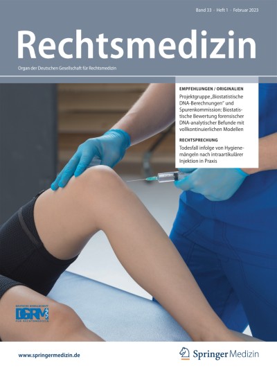 Rechtsmedizin 1/2023