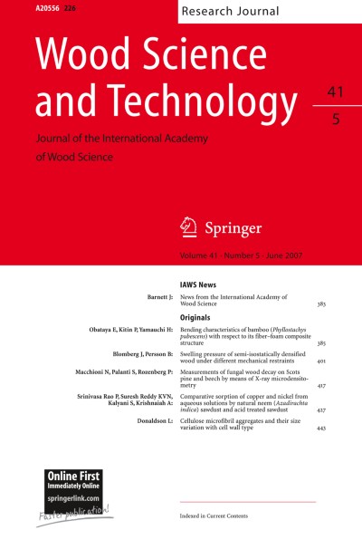 Wood Science and Technology 5/2007