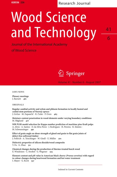 Wood Science and Technology 6/2007
