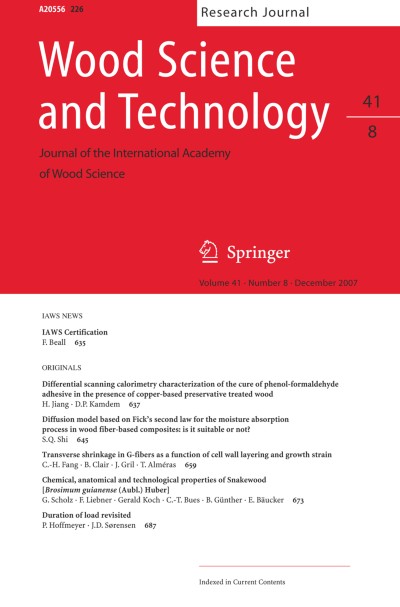 Wood Science and Technology 8/2007